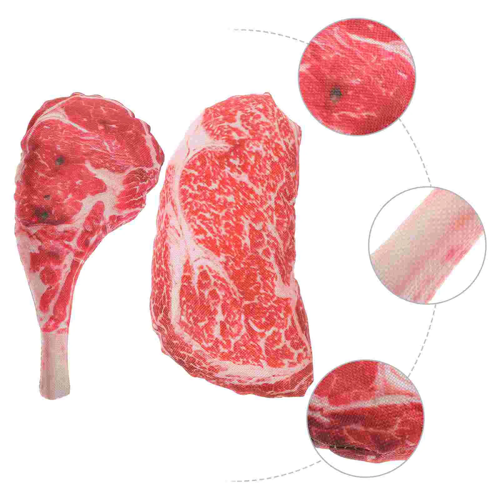 

Dog Toy Toys Steak Puppy Chew Artificial Pet Plush Sound Molarsqueaky Roast Looking Real Chewers Beef Aggressive Bite Teeth