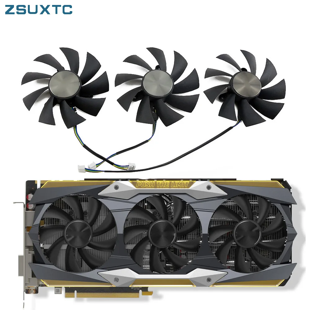 GA92S2U DC12V 0.46A для ZOTAC GTX1080Ti AMP EXTREME GTX 1080 Ti Core Edition, графическая карта, радиатор, охлаждающий вентилятор