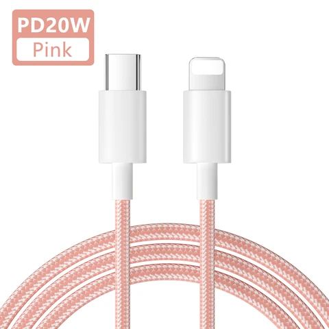 USB-кабель PD 20 Вт для iPhone 14, 13, 12 Pro Max, ipad, кабель для быстрой зарядки и передачи данных для iPhone 13 Mini USB Type-C, милый ЦВЕТНОЙ кабель