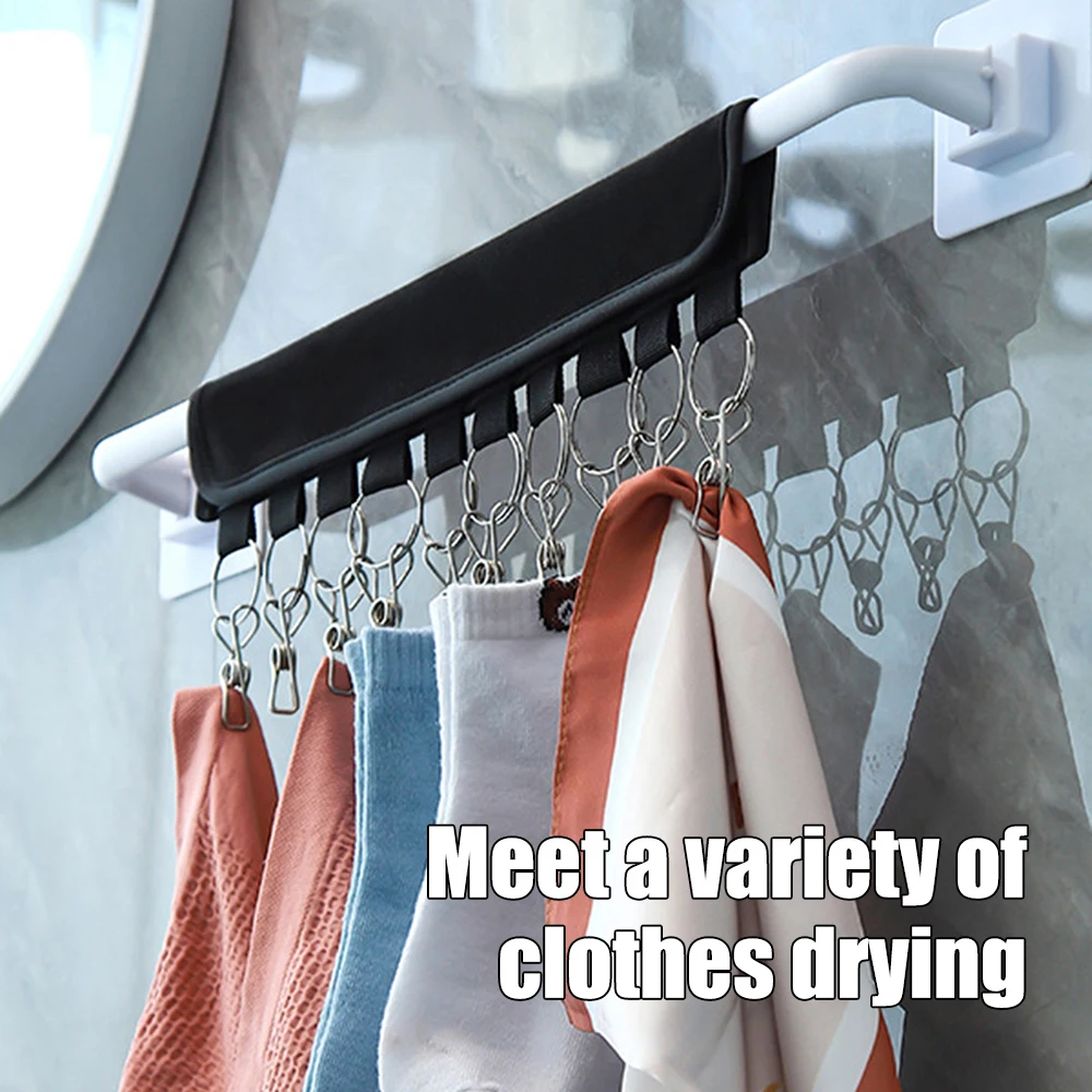 Складная бейсбольная стойка вешалка для шляпы полотенец зажим нержавеющий шкаф