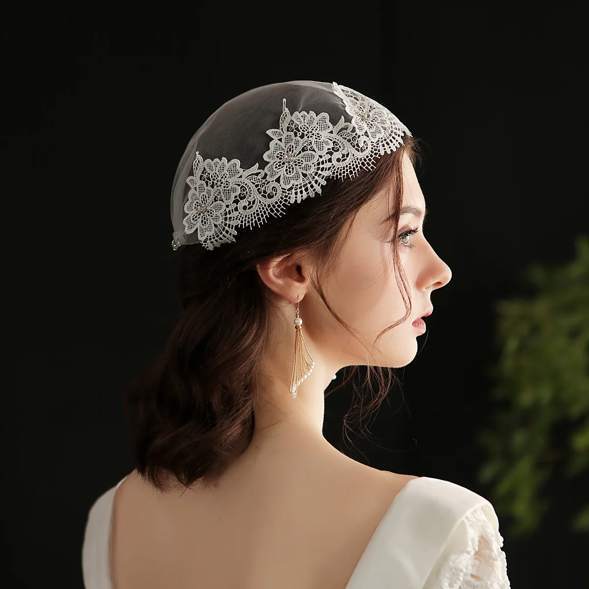 

Wedding Hats Rhinestone Lace Bridal Hair Headband For Wedding Party diadema chapéus de noivas Crystal Wedding Hair Comb