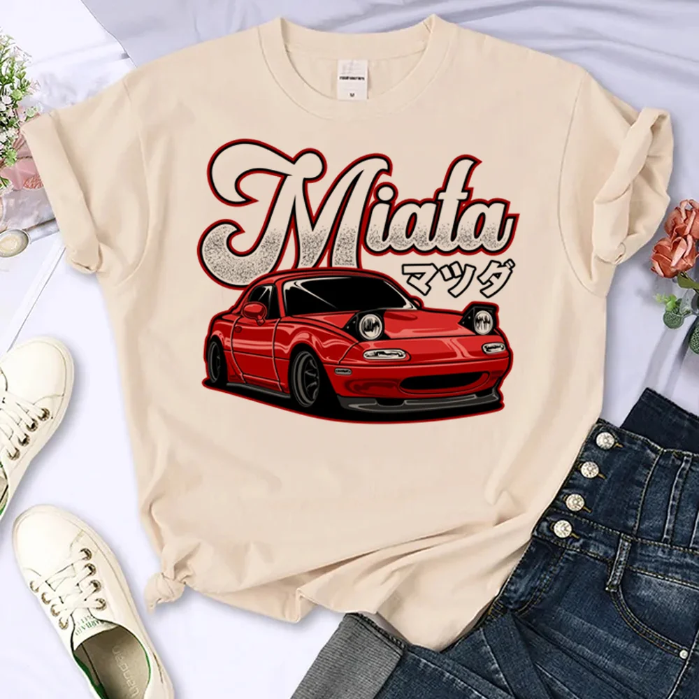 

Miata tshirt women Y2K t-shirts female 2000s harajuku comic clothing