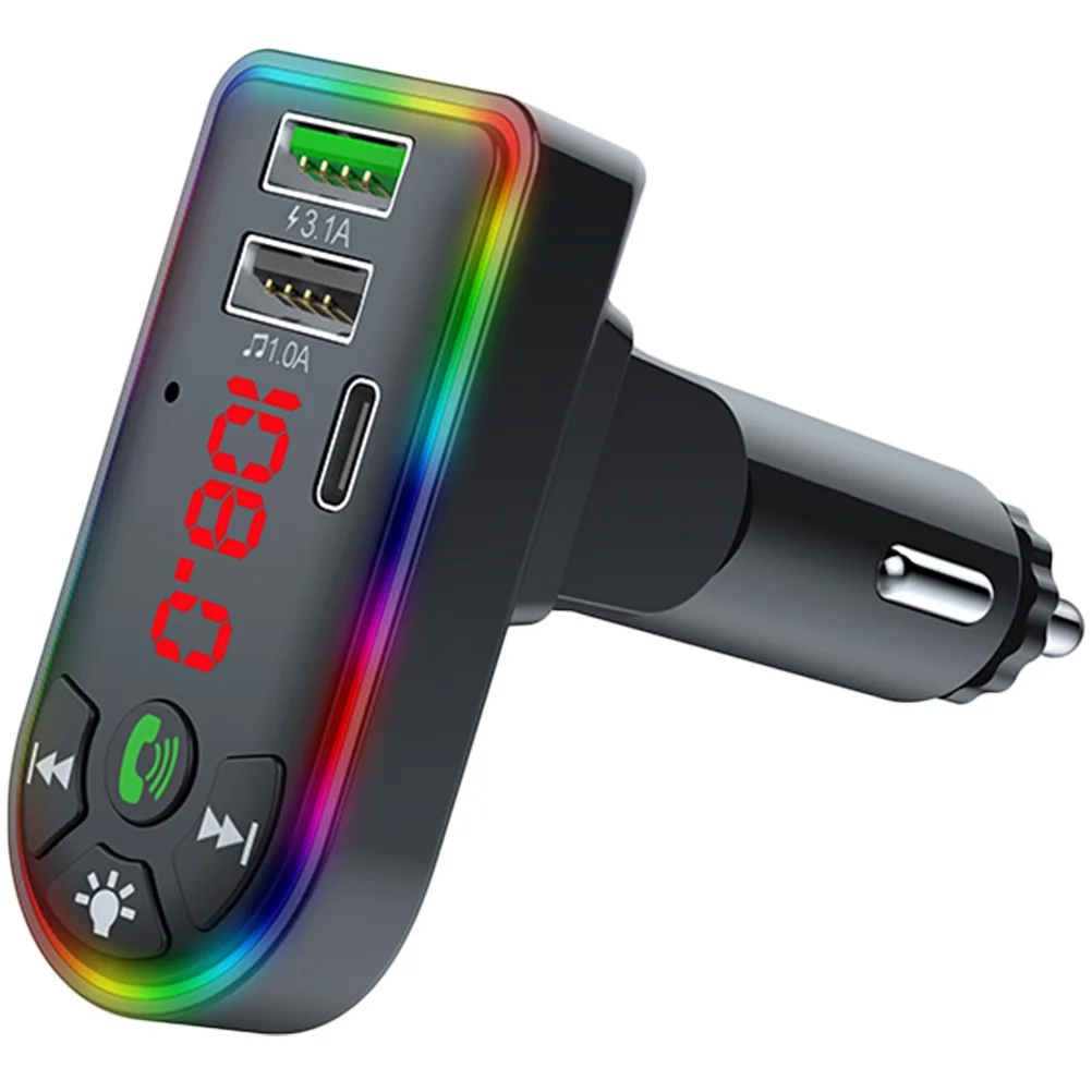 

Car Wireless Adapter Audio Stereo Accessoriestransmitterhands Free Kitlighter Plug