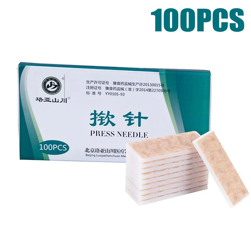 

Иглы подъем 100 шт., иглоукалывание для ушей, Акупунктура для ушей, игла для одноразового расслабления ухо паста