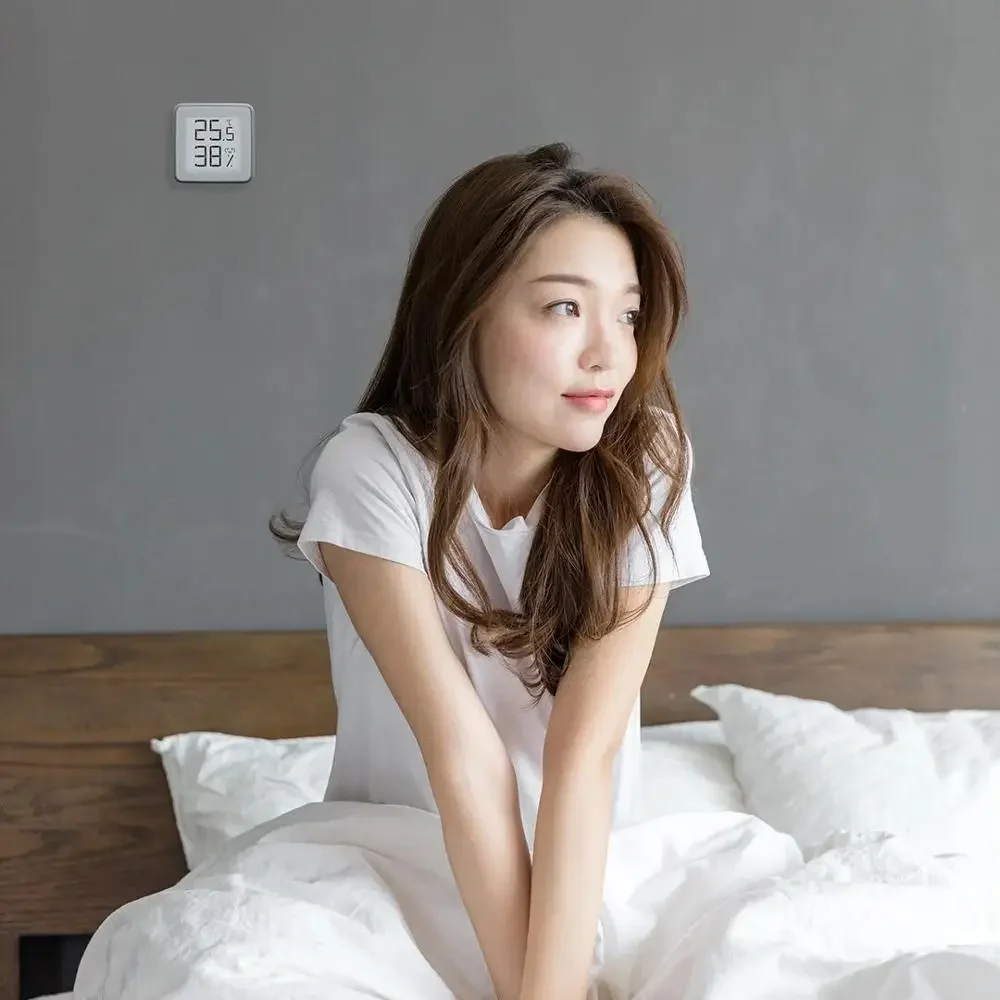 Miaomiaoce Bluetooth-совместимый термометр-гигрометр E-Ink Screen BT2.0 Умный датчик температуры