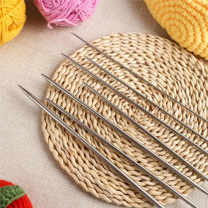 

7 Bags/set 20cm Straight Knitting Stainless Steel Needles Kit 2.0mm-4.0mm Double Ended Stainless Steel Needles Beginner Knitting