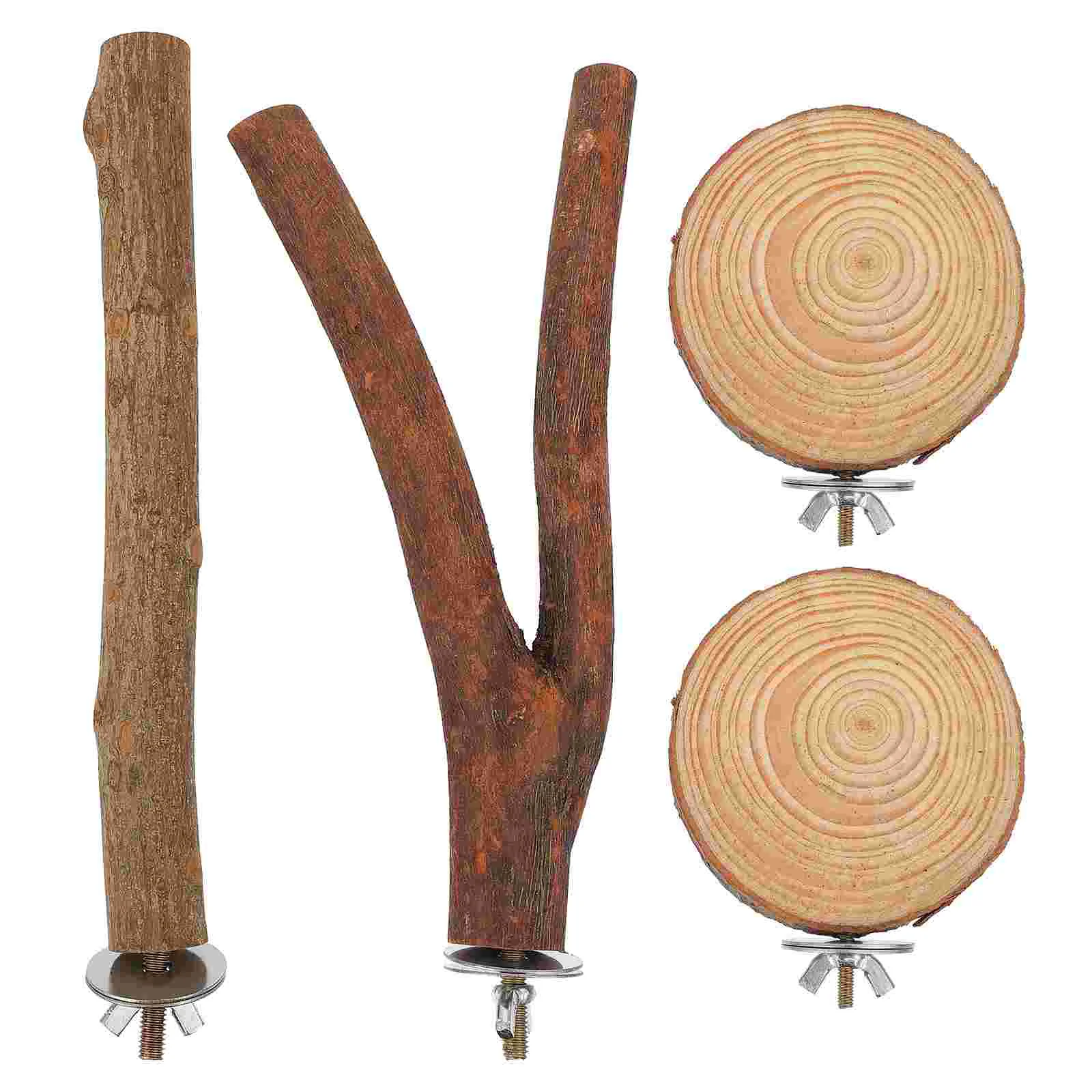 4pcs Parrot Biting Parrot Standing Rods Parrot Plaything for Shop Gifts