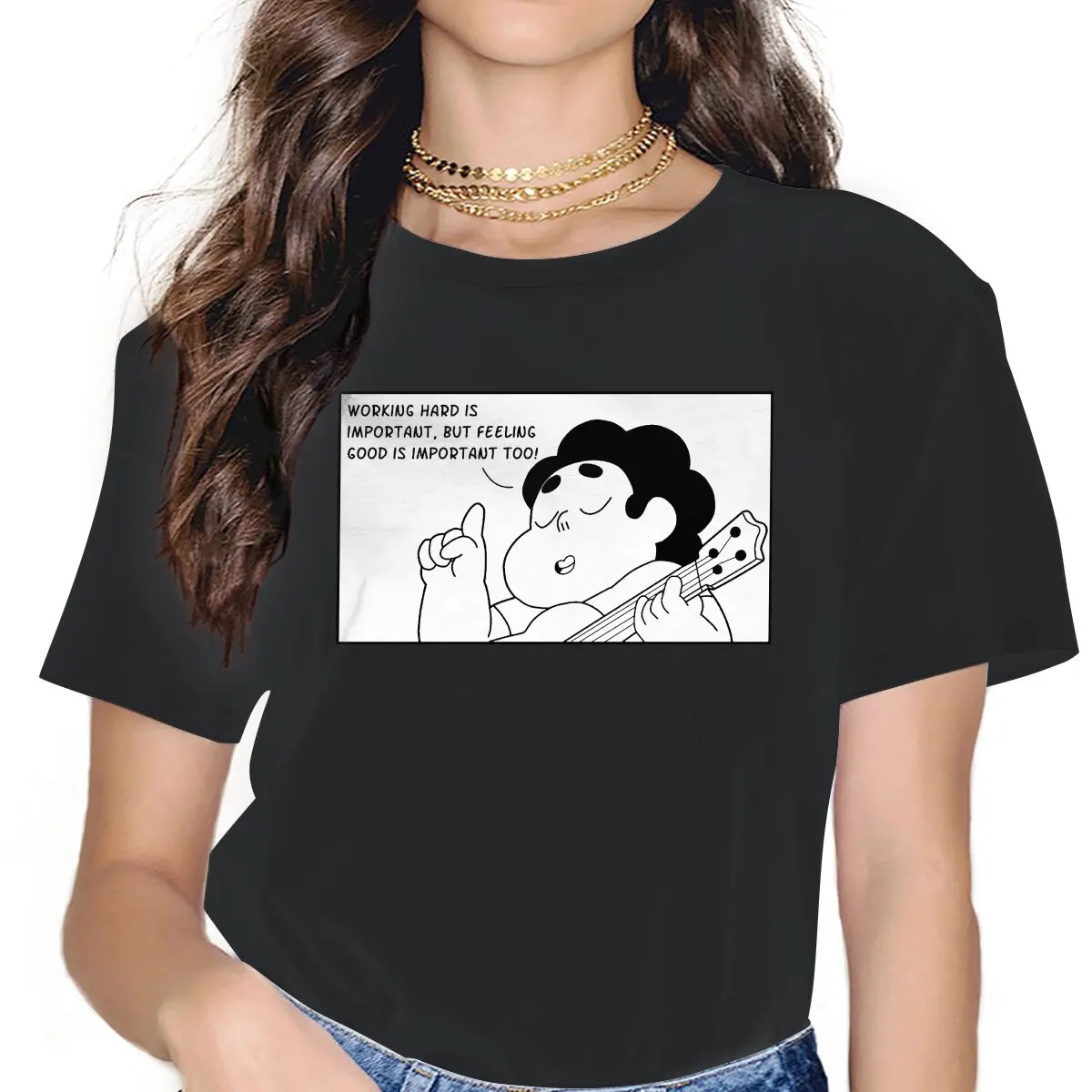 

Новинка, женские хлопковые футболки с круглым вырезом и надписью «work Hard Is важное»