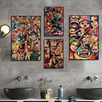 bandai one piece classic anime poster kraft paper sticker home bar cafe aesthetic art wall painting