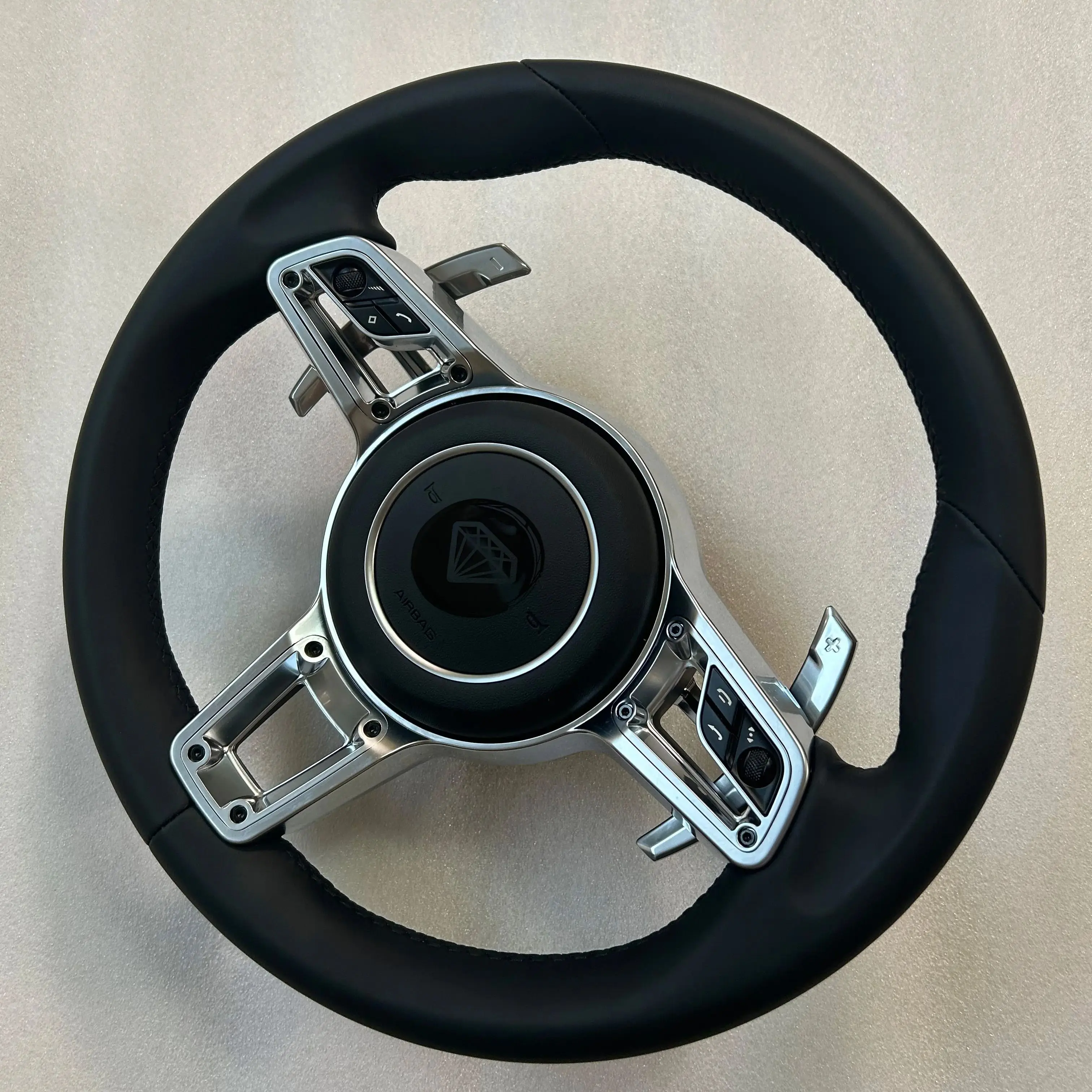 MT автозапчасти полностью кожаное рулевое колесо для Porsche Cayenne Boxster Panamera Cayman 911 991 970