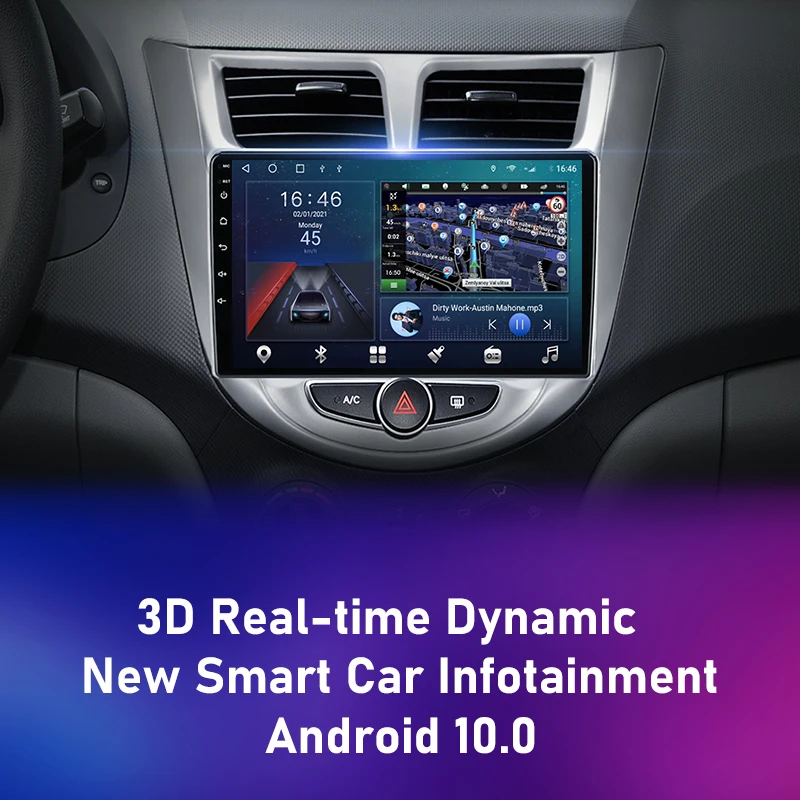 Srnubi для Hyundai Solaris Accent 1 2010-2016 Android автомобильное радио Видео Стерео мультимедийный