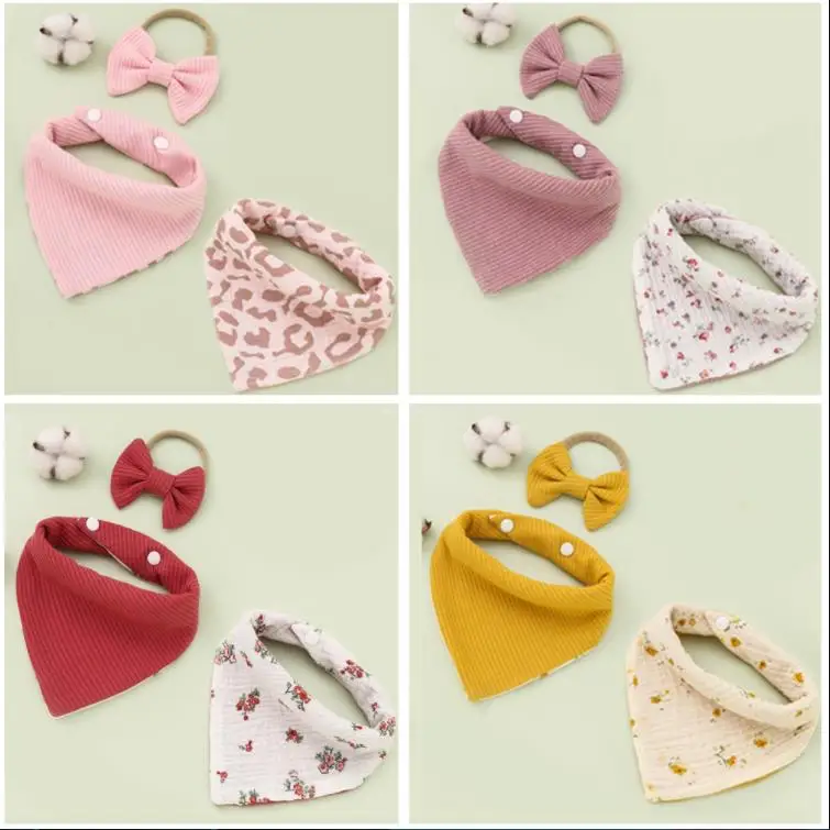 

Слюнявчик для младенцев 2022, Двустороннее хлопковое полотенце для маленьких девочек