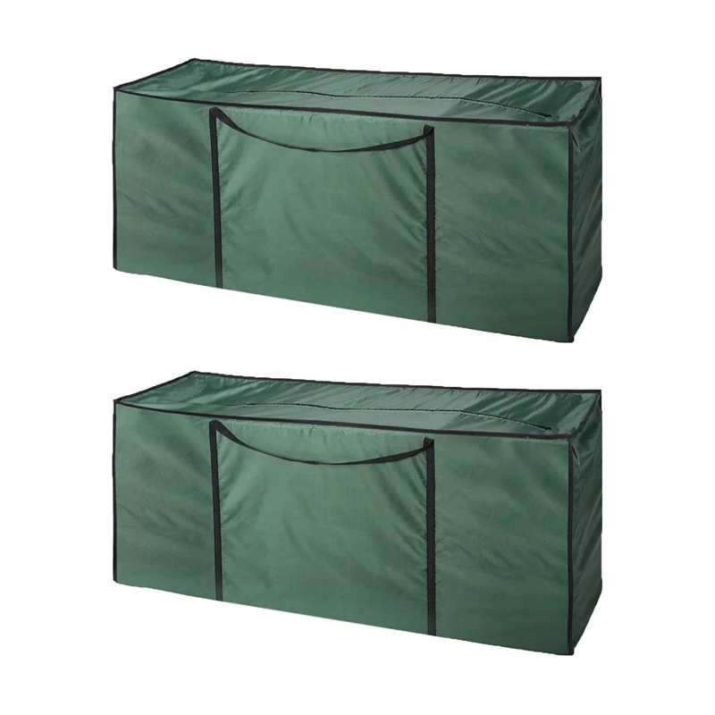 

2X 9Ft Zip-Up Christmas Tree Storage Bag for Decoration Lights Zip Sack Xmas Trees