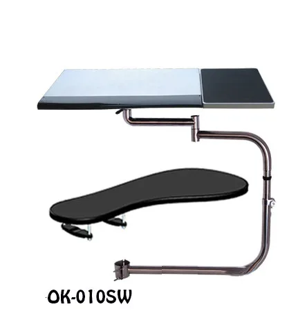 OK010S Multifunctional Chair Clamping Keyboard Holder Lapdesk+Square Mouse Pad+Chair Arm Clamping XL size Mouse Pad
