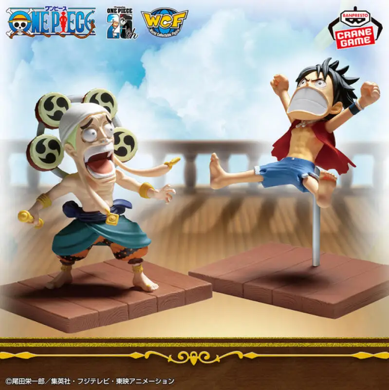 Оригинальный набор мини-фигурок Bandai Banpresto One Piece WCF: Энел против Луффи, битва на Скайпии, коллекционные фигурки, аниме, мультяшные куклы, модель, игрушка (art.: 3920dc50a4d9f) - 3920dc50a4d9f