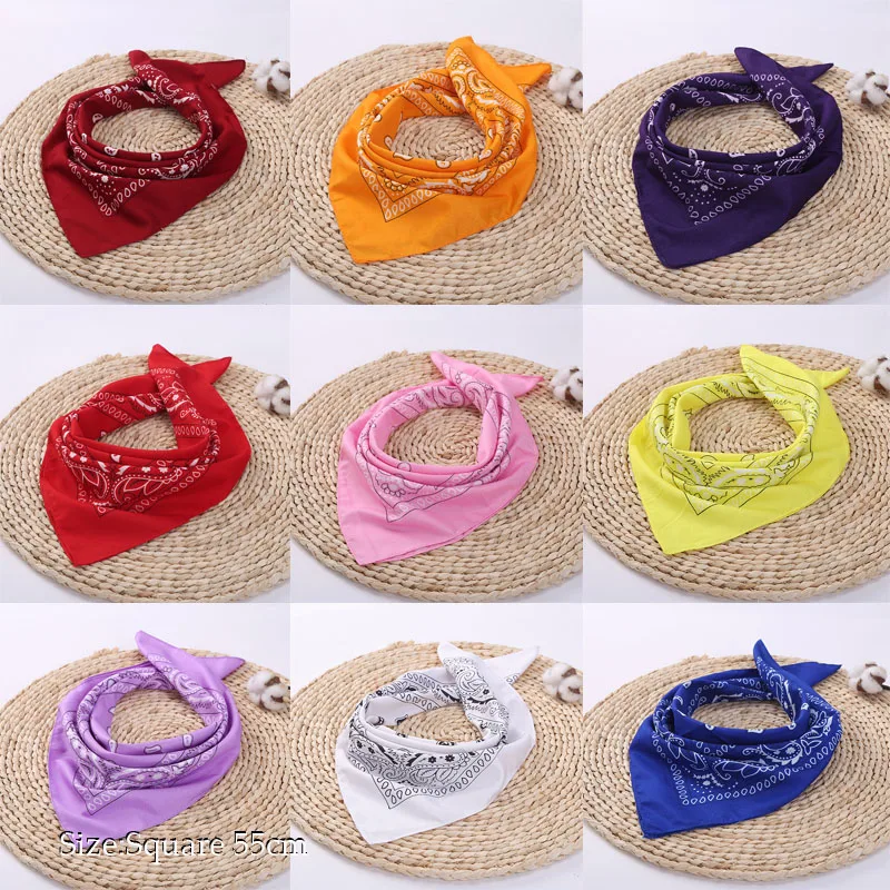 Popular Hip Hop cashew flowers Bandana Men Women Outdoor Headbands Hair Band Wrist Wraps Hair Scarves towel Hair Accessories