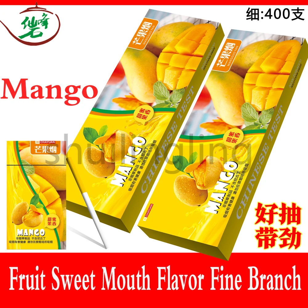 

New Fruit Tea Smoke Mango Flavor Men and Women Health Cigarettes Do Not Contain Nicotine No Tobacco Smell Proof Gift