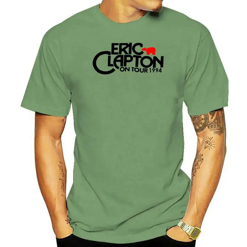 New Rare Vintage 1974 ERIC CLAPTON rock concert tour 70s Records t-shirt Reprint