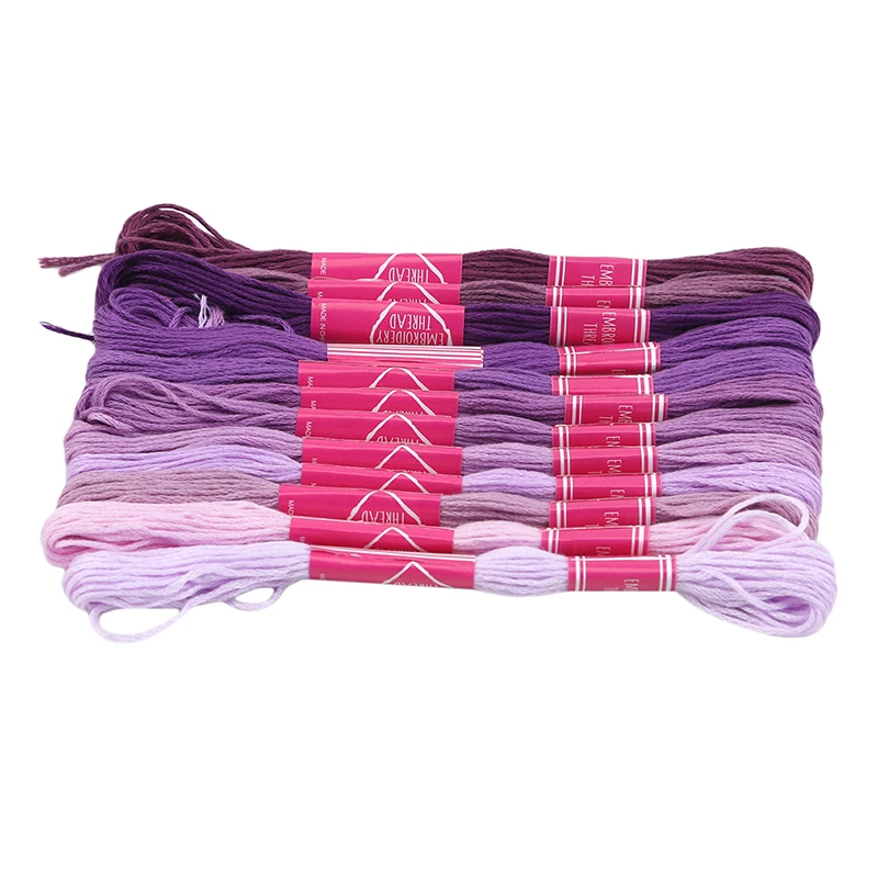 

Embroidery Thread Cross Stitch Thread The Unique Style Stitch Cotton Floss Sewing Skeins Craft Different Gradient Color