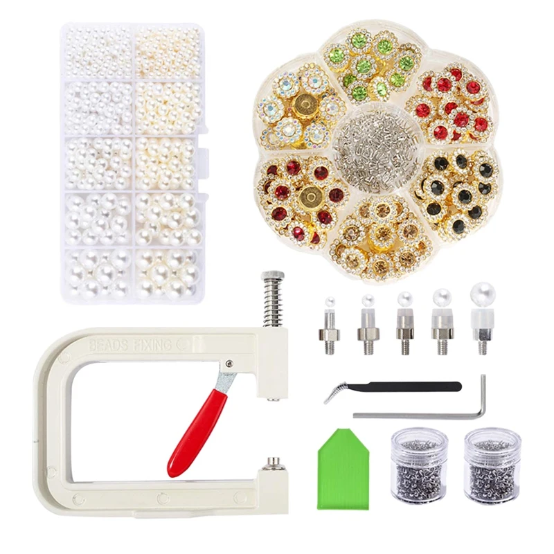 

Pearl Setting Machine Set Pearl Rivet Buttons Pearl Handmade Tools For Clothes Bagsskirt Setting Machine DIY Accessories