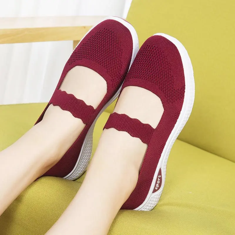 

Women's Pretty Sneakers Tennis Trainer Women Running Thick Sole Sneakers Sport Woman Tennis Sock New Sports Shoes Walking