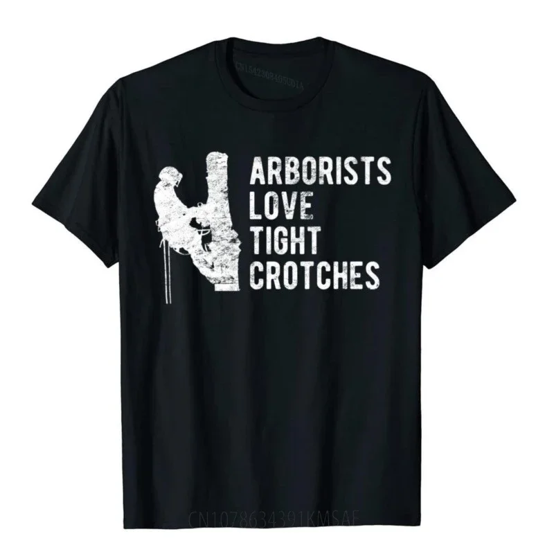Мужская забавная футболка Arborist с изображением дерева для скалолазания
