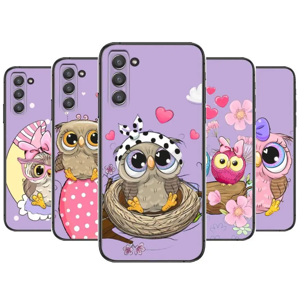 

Animal Cute Cartoon Owl Phone cover hull For SamSung Galaxy s6 s7 S8 S9 S10E S20 S21 S5 S30 Plus S20 fe 5G Lite Ultra Edge