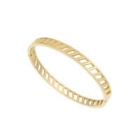 trendy bracelet for women hollow shape charm stainless steel gold plating jewelry lover bangle luxury wedding female girls gift