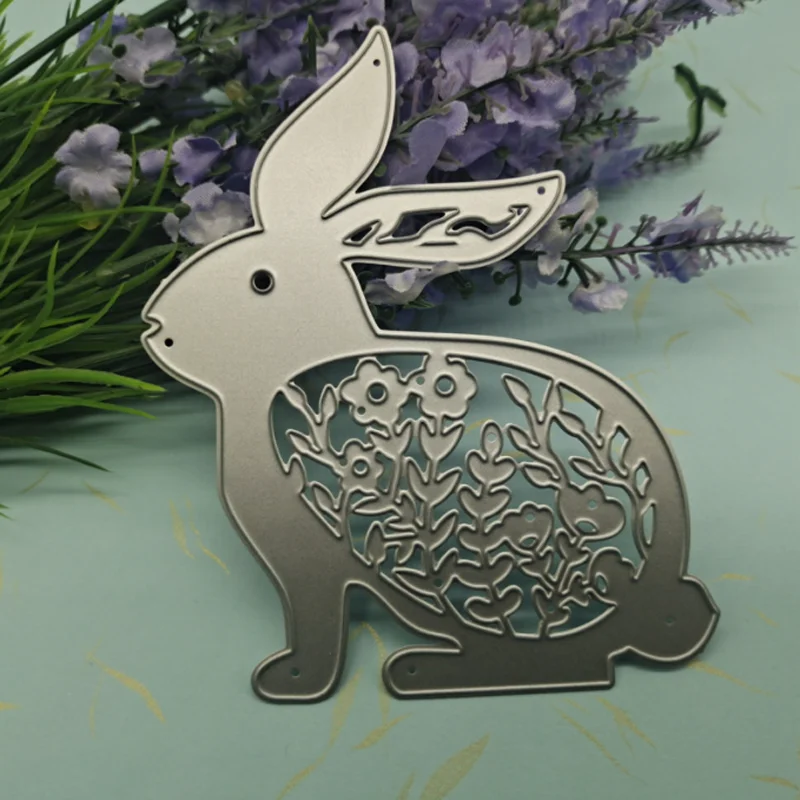 Kawaii Пасхальный кролик металлические Вырубные штампы Сделай Сам Скрапбукинг