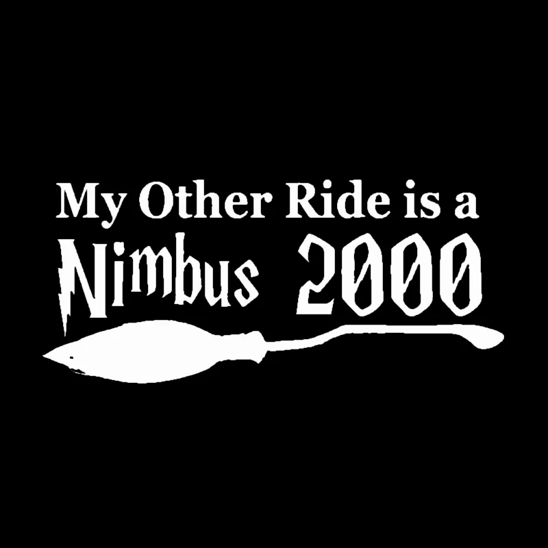 Автомобильные наклейки, виниловая наклейка My Other Ride Is A Nimbus 2000, наклейка на окно автомобиля, бампер, гоночный шлем для ноутбука, декоративные аксессуары