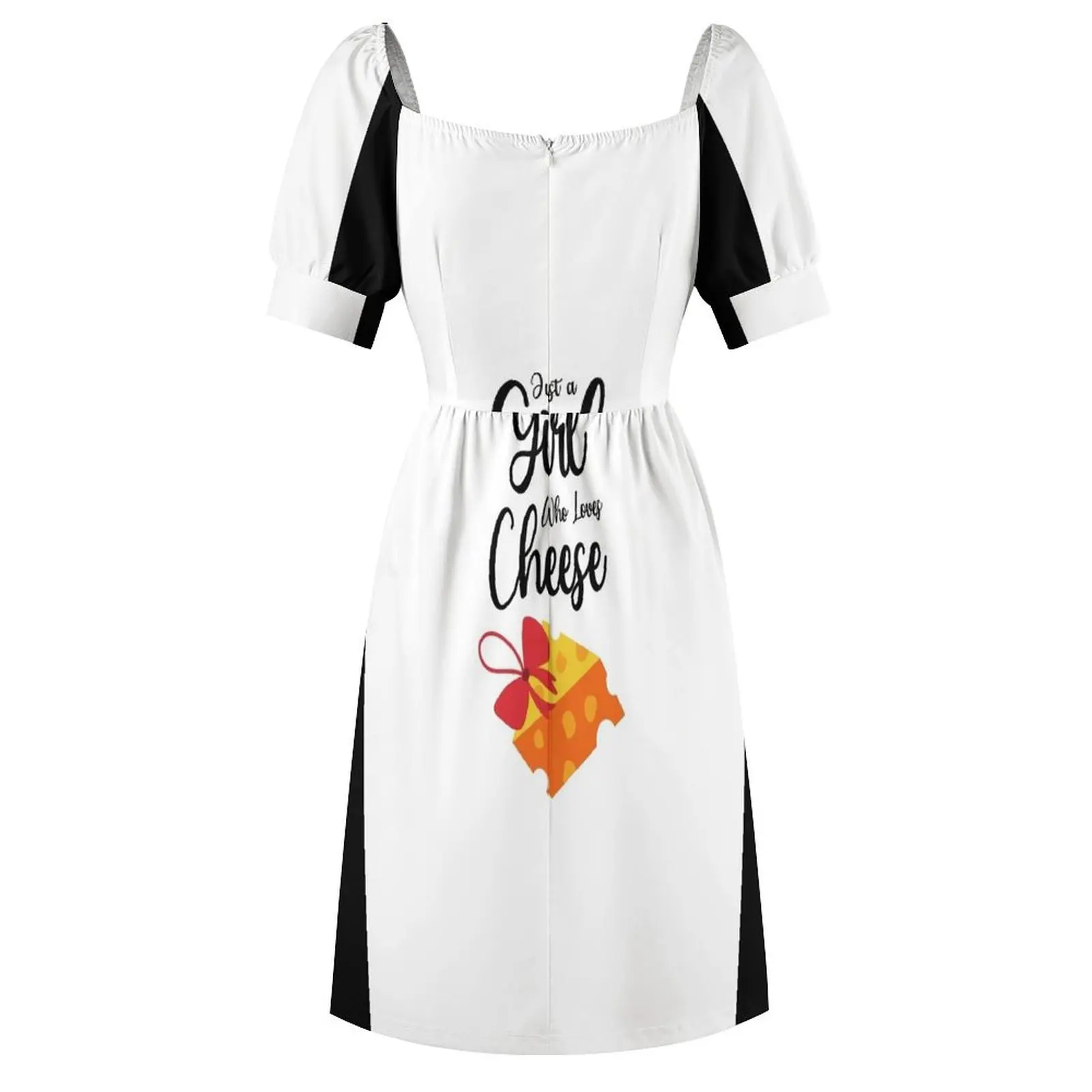 Просто девочка которая любит сыр платье с короткими рукавами платья чувственное
