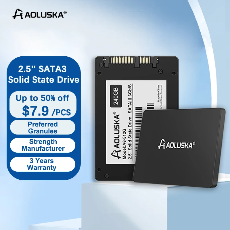 Внутренний твердотельный накопитель SATA 3 SSD 256 ГБ 128