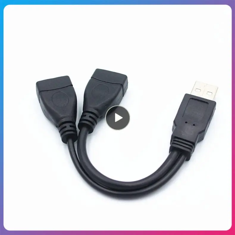 

Y Data Line 5gbps High-speed Operation Power Adapter Converter Splitter Usb 2.0 Cable Usb1 Tow 2 15/30cm Data Cable Y Data Cable