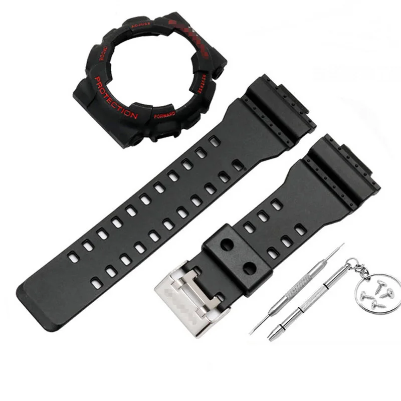 

Watch Strap for Casio G-shock Case Strap Set GA-100/110/120 GD-100/110/120 GAX-100 Watch Accessories Silicone Watch Band