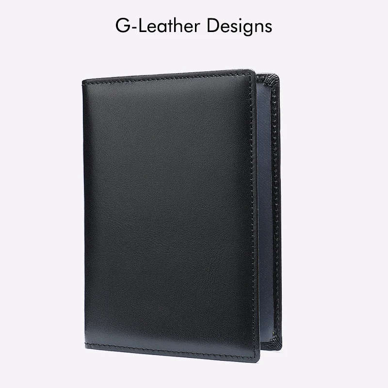 Genuine Leather Travel Passport Covers Sheepskin Leather Passport Holder Folder