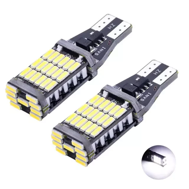 

Суперъярсветодиодный Светодиодная лампа T15 W16W LED 921 912 30 SMD 4014 CAN-шина без ошибок, стоп-сигнал, резервные огни, стоп-сигнал, лампочка, стоп-сигнал, белый, 12 В