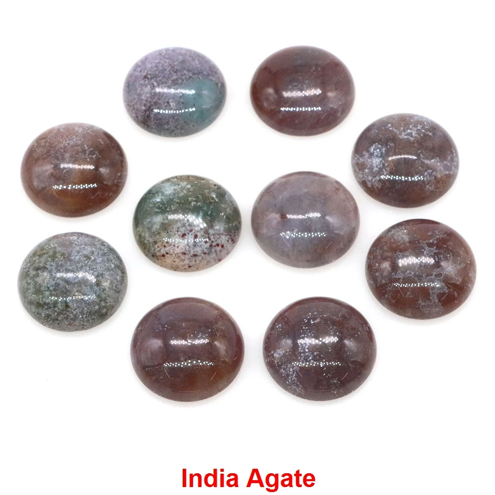 

Натуральные хрустальные камни кабошон 6-20 мм, 5 шт.