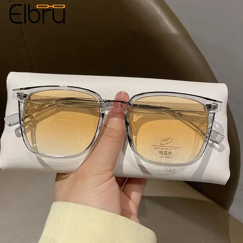 

Elbru 0-50-100-150-200...-600 Photochromic Myopia Glasses Women Men Color-changing Myopic Eyeglasses Unisex Nearsighted Eyewear