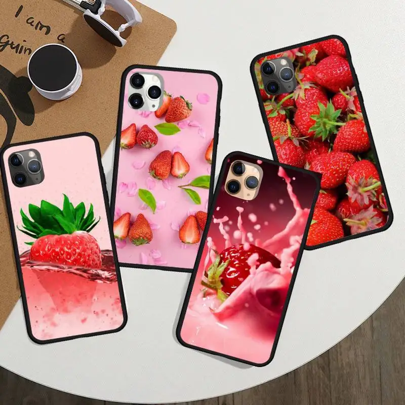 

Strawberry fruit Phone Case For iphone 12 11 13 7 8 6 s plus x xs xr pro max mini shell