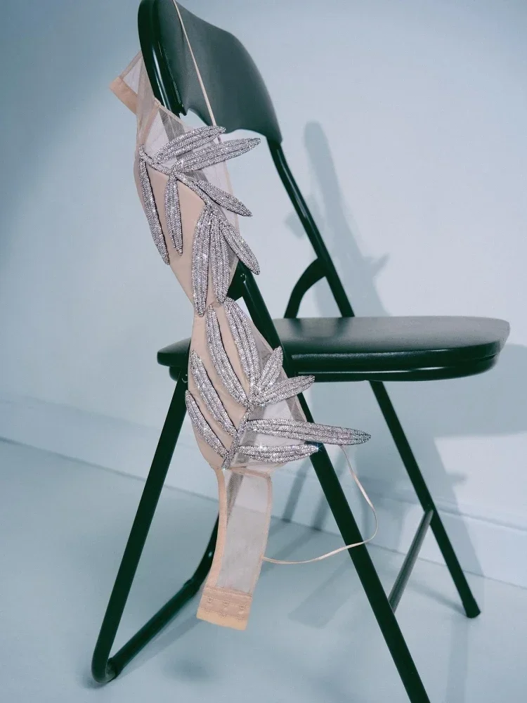 Сексуальный бюстгальтер-бикини на бретельках с ромбовидной аппликацией женский