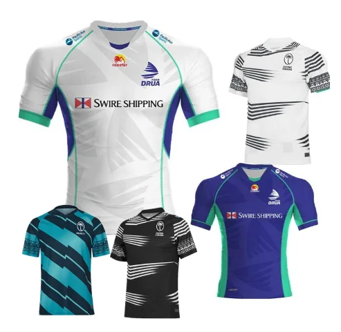 

2022 fiji DRUA home away rugby jersey FIJI 7S Rugby shirt Alternate Shirt Jerseys