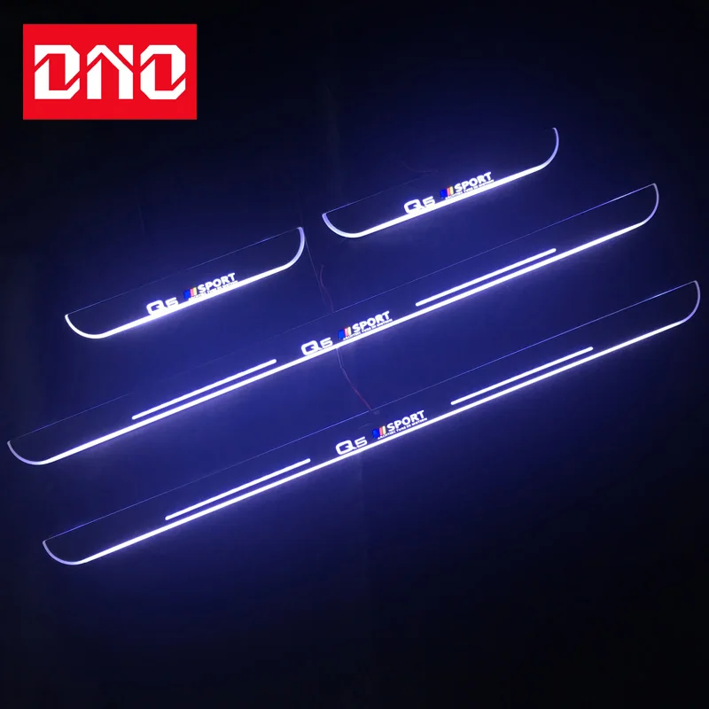 

DNO Trim Pedal LED Car Light Door Sill Scuff Plate Pathway Dynamic Streamer Welcome Lamp For Audi Q5 8R FY 2008 - 2018 2019
