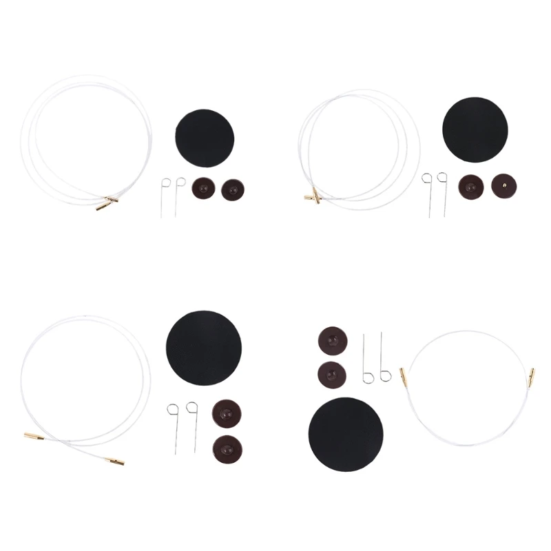 

Interchangeable Knitting Needle Cable End Connector Kit DIY Weaving Craft N58C