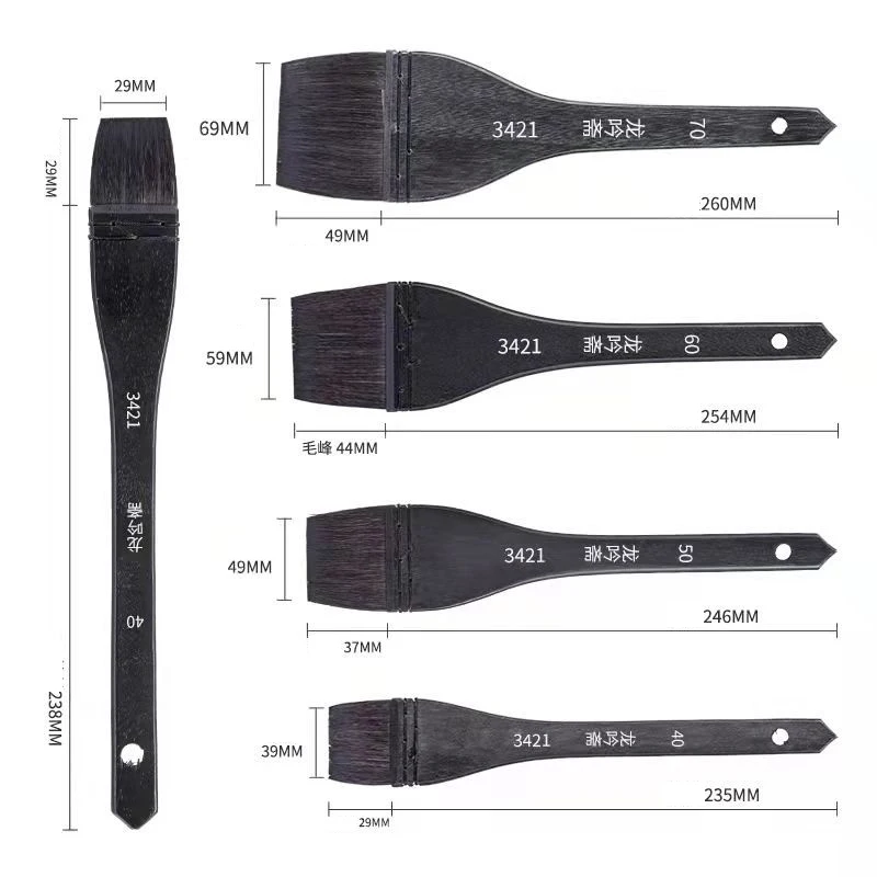 

Кисть в ряд, кисть для доски, кисть для седых беличьих волос, шерстяная кисть для акварели, ручка для растушевки акварелью для студентов