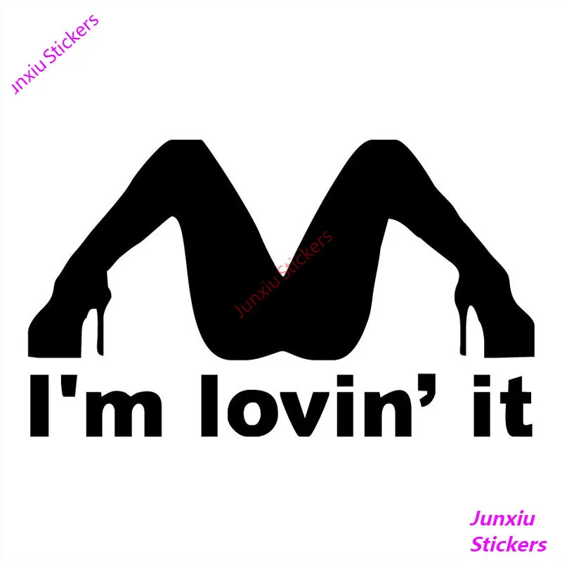 

I'm Lovin It Spread Legs - Vinyl Car Sticker Funny Hot Girl Stripper Car Stylings and Decals Bumper Car Accessories KK16cm