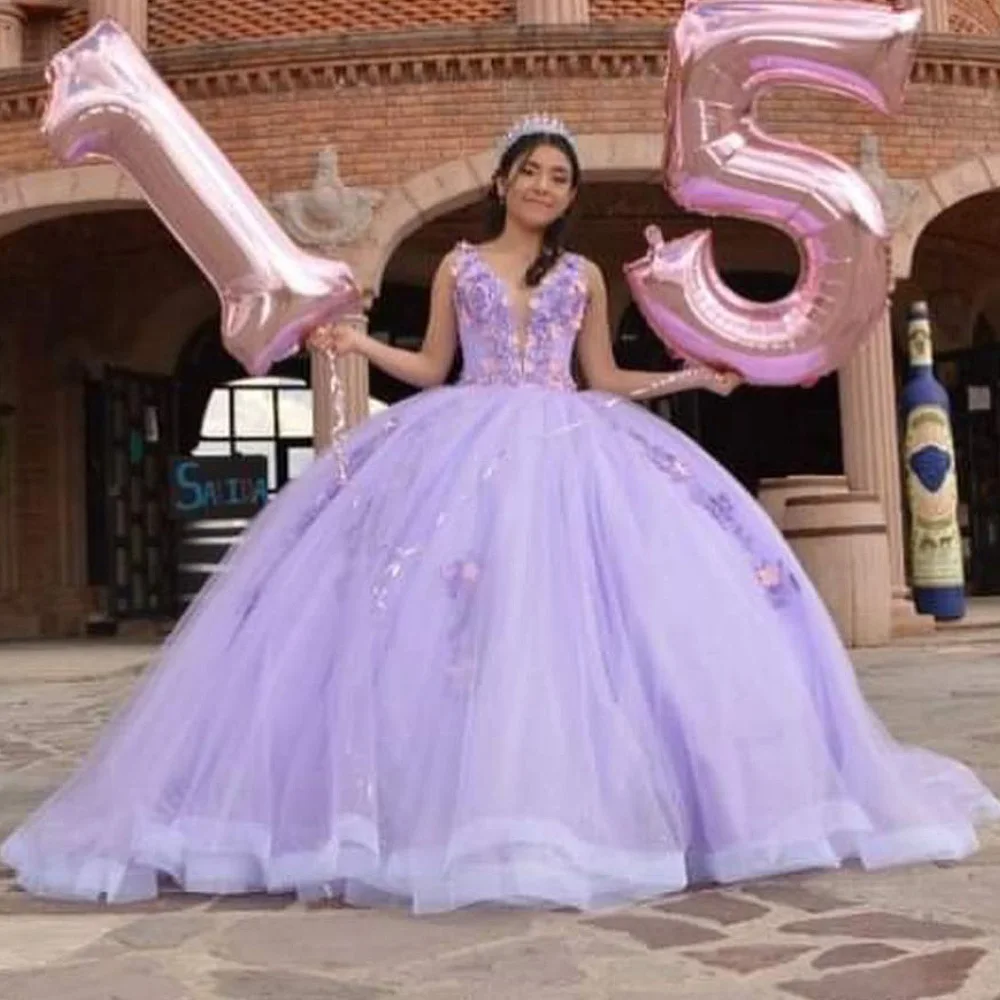 

Элегантное светлое искусственное 2022 в сиреневое бальное платье для дня рождения, выпусквечерние вечера, празднования торжества 15 16 лет