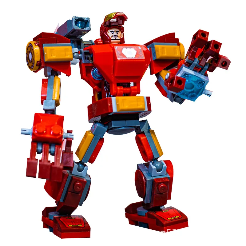 2022 NEW DIY Combat Mech Robot Titan Model Building Blocks Bricks Sets Classic Dolls Kids Toys For Children Gift images - 6