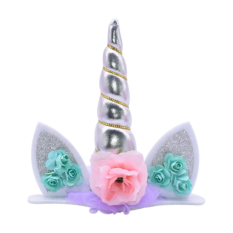 1 шт. Топпер для торта единорог украшения дня рождения девочек рог |