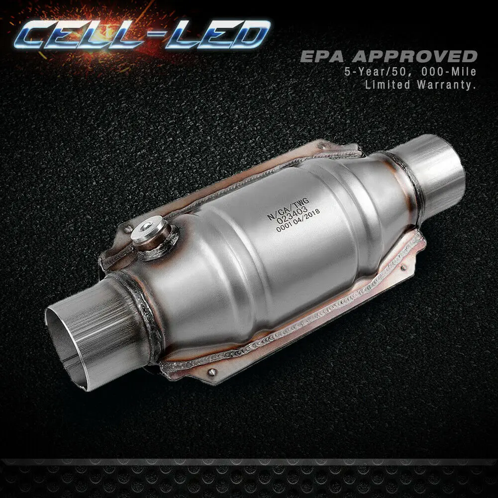 

EPA Approved 2.25" Inlet/Outlet Catalytic Converter Universal Stainless Steel