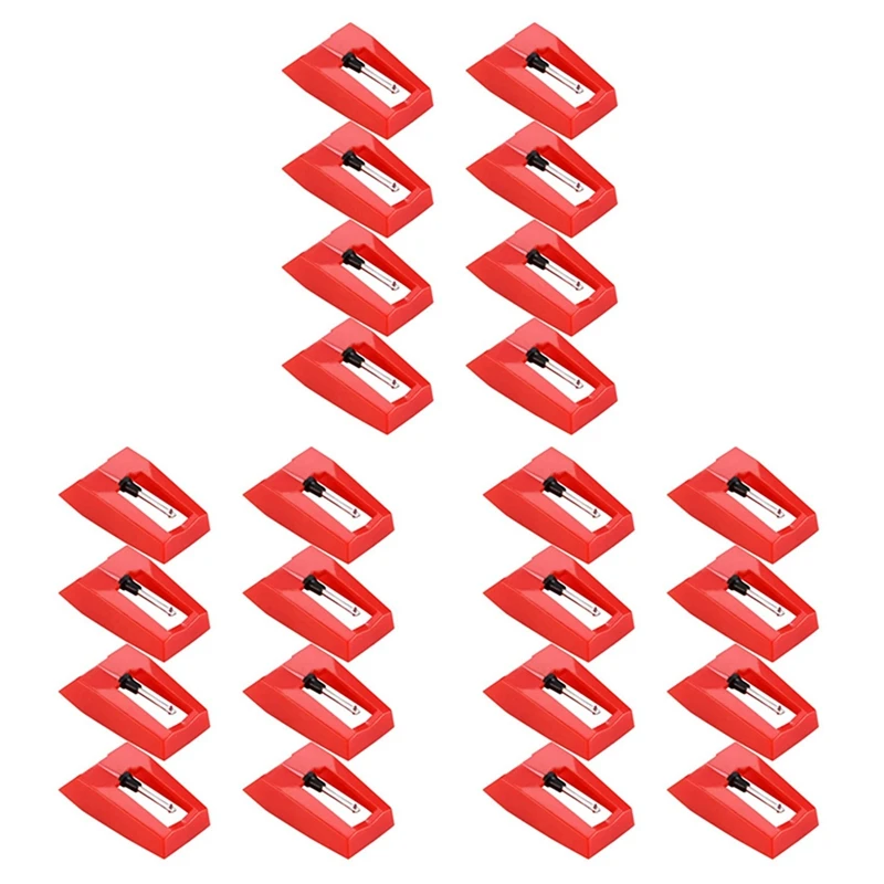 

24 Pcs Record Player Needle Turntable Ruby Replacement Stylus Needles for Vinyl Record Player